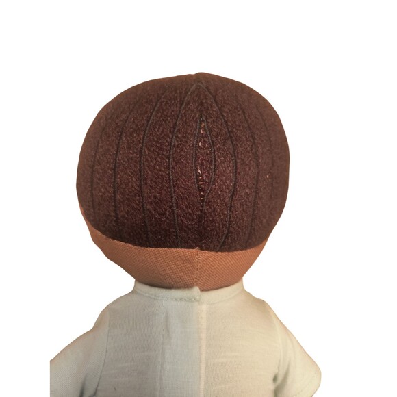 Target Pillowfort Soft Plush Doll 20" Black Fabric Mint Shirt Striped Shorts - Picture 2 of 8